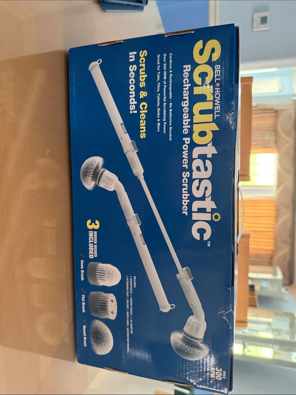 Scrubtastic Rechargeable Power Scrubber - Blue